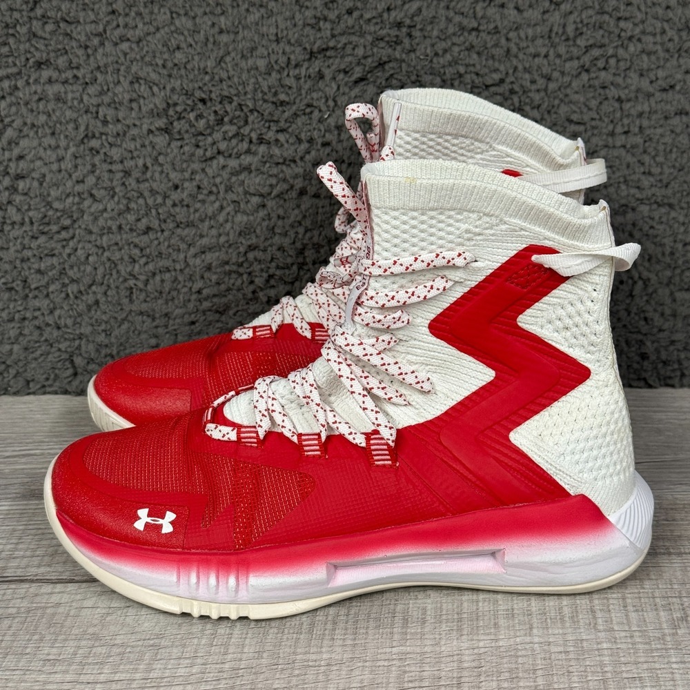Under Armour Highlight Ace 2.0 Shoes Womens 7‎ White Red Volleyball 3021376-601